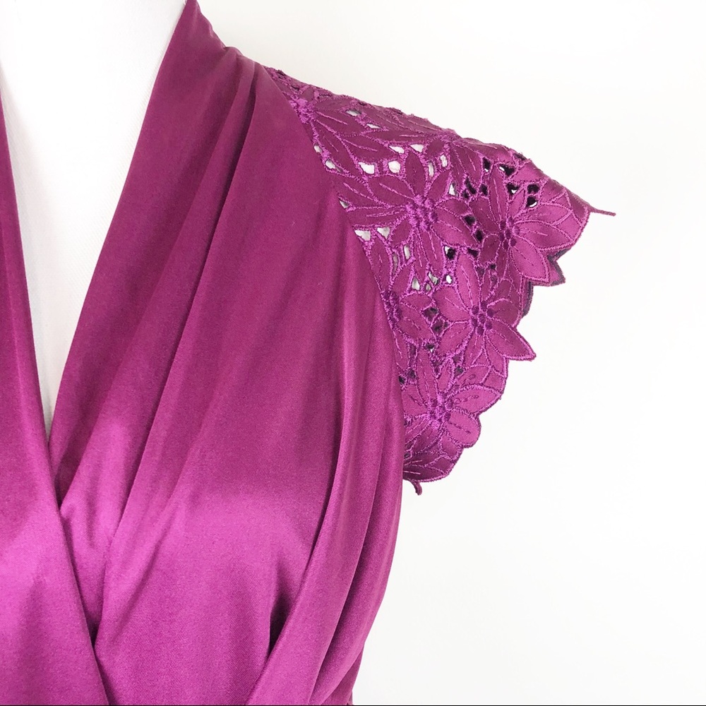 VINTAGE | Ayres by E. Eysen Crochet Wrap Dress - Picture 4 of 14